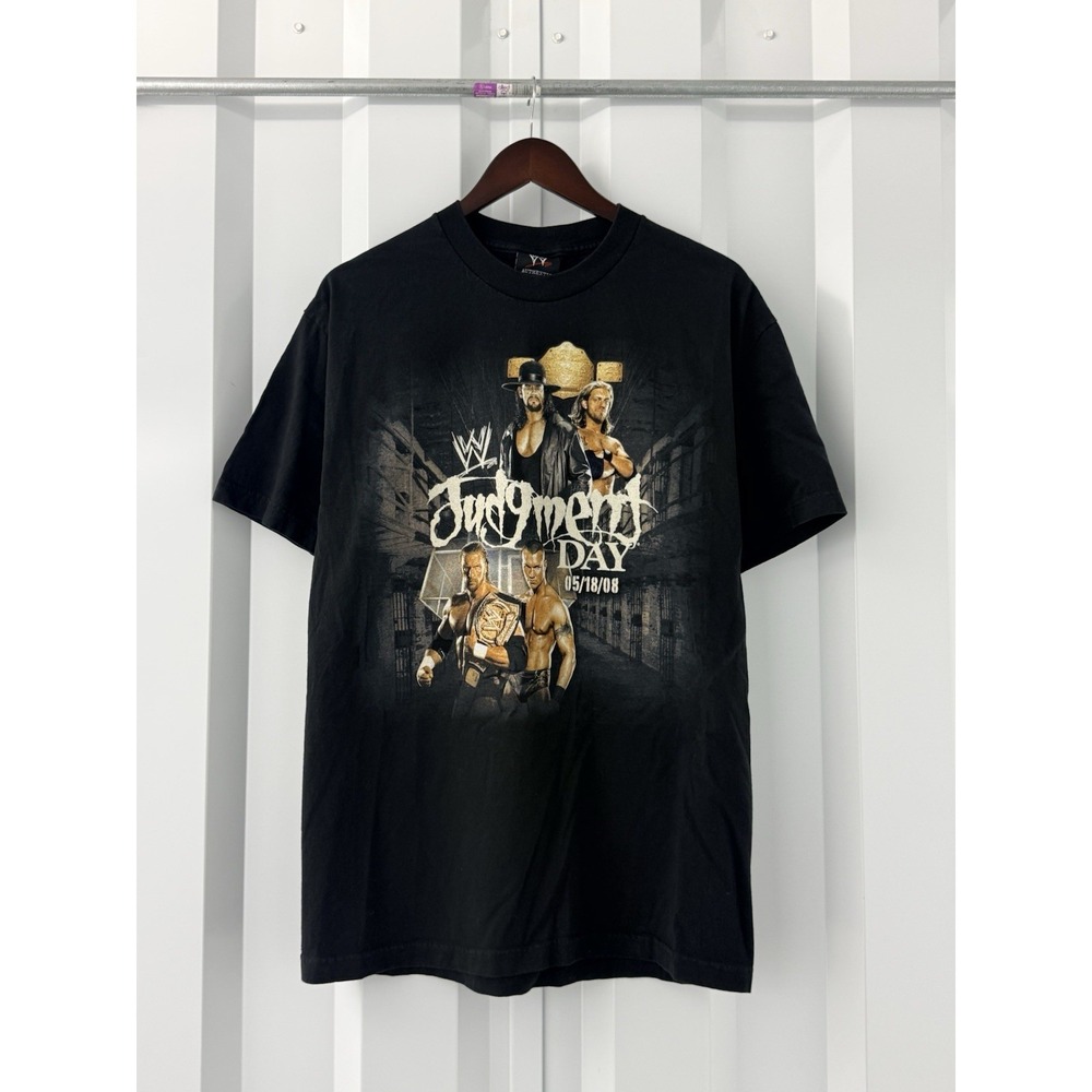 Vintage 2008 WWE Authentics Men's Judgement Day Promo T-shirt sz L